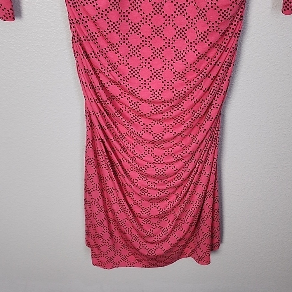Boden Boatneck Printed Ruched Midi Dress - Picture 3 of 8